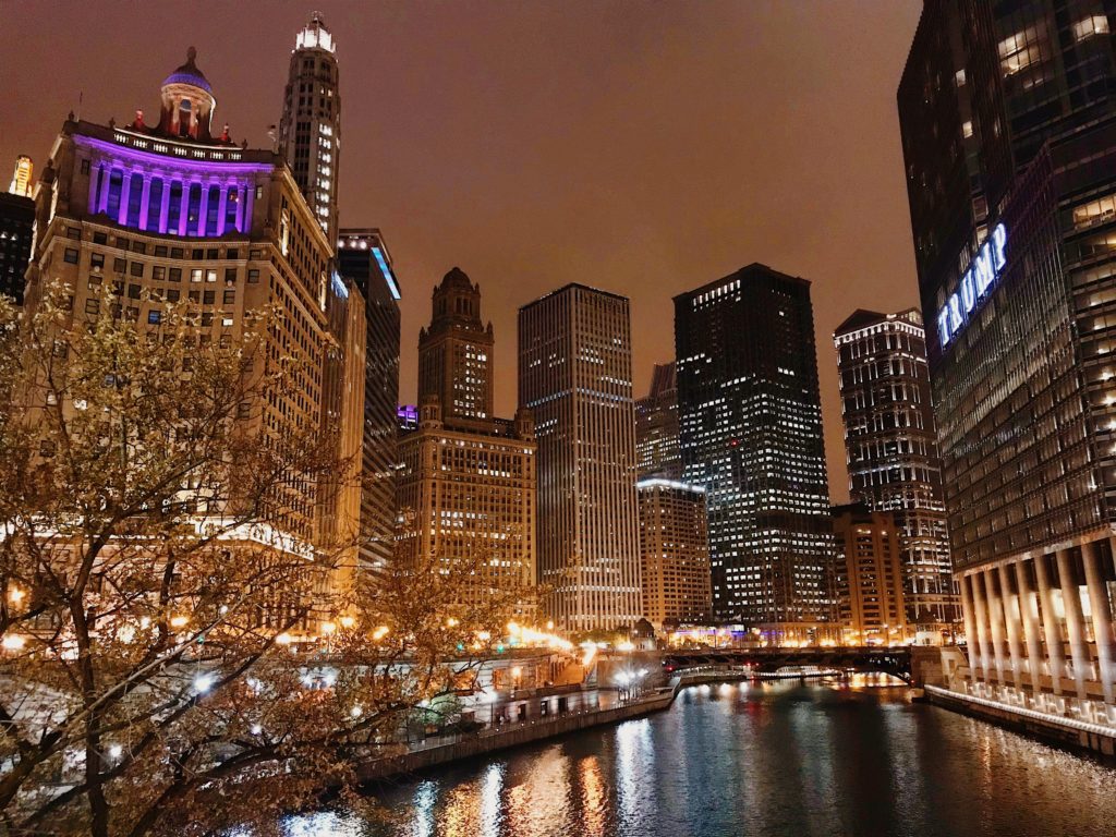 Chicago by night